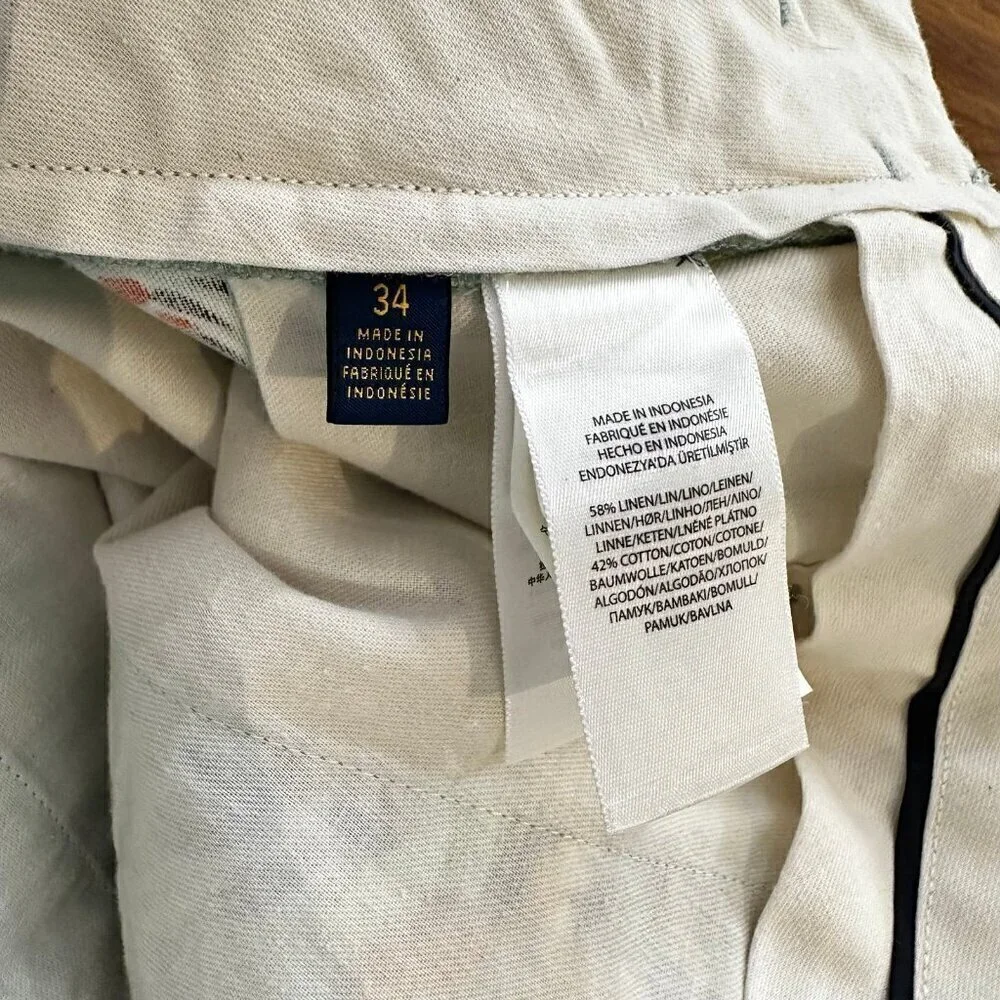 Polo Ralph Lauren marlins printed linen blend shorts